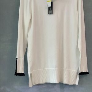 Cable & Gauge Black and White Sweater